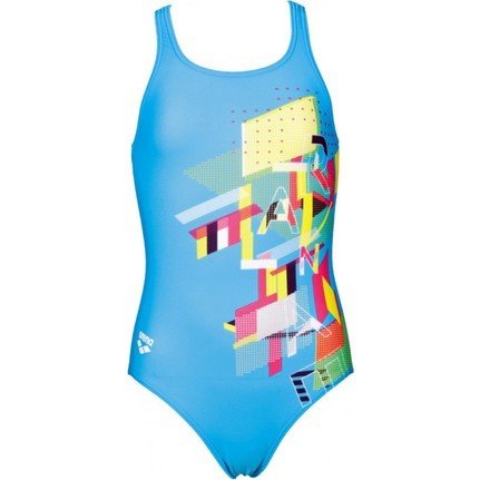 G VIND JR ONE PIECE KIZ ÇOCUK YÜZÜCÜ MAYOSU / TURQUOISE MULTI