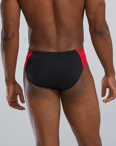 TYR Durafast Elite® Men's Blade Splice Brief BLACK-RED erkek mayosu