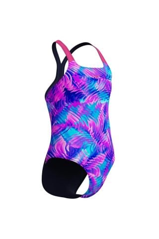 SPEEDO ALLOVER PRINT POWERBACK JF PNK/BLU