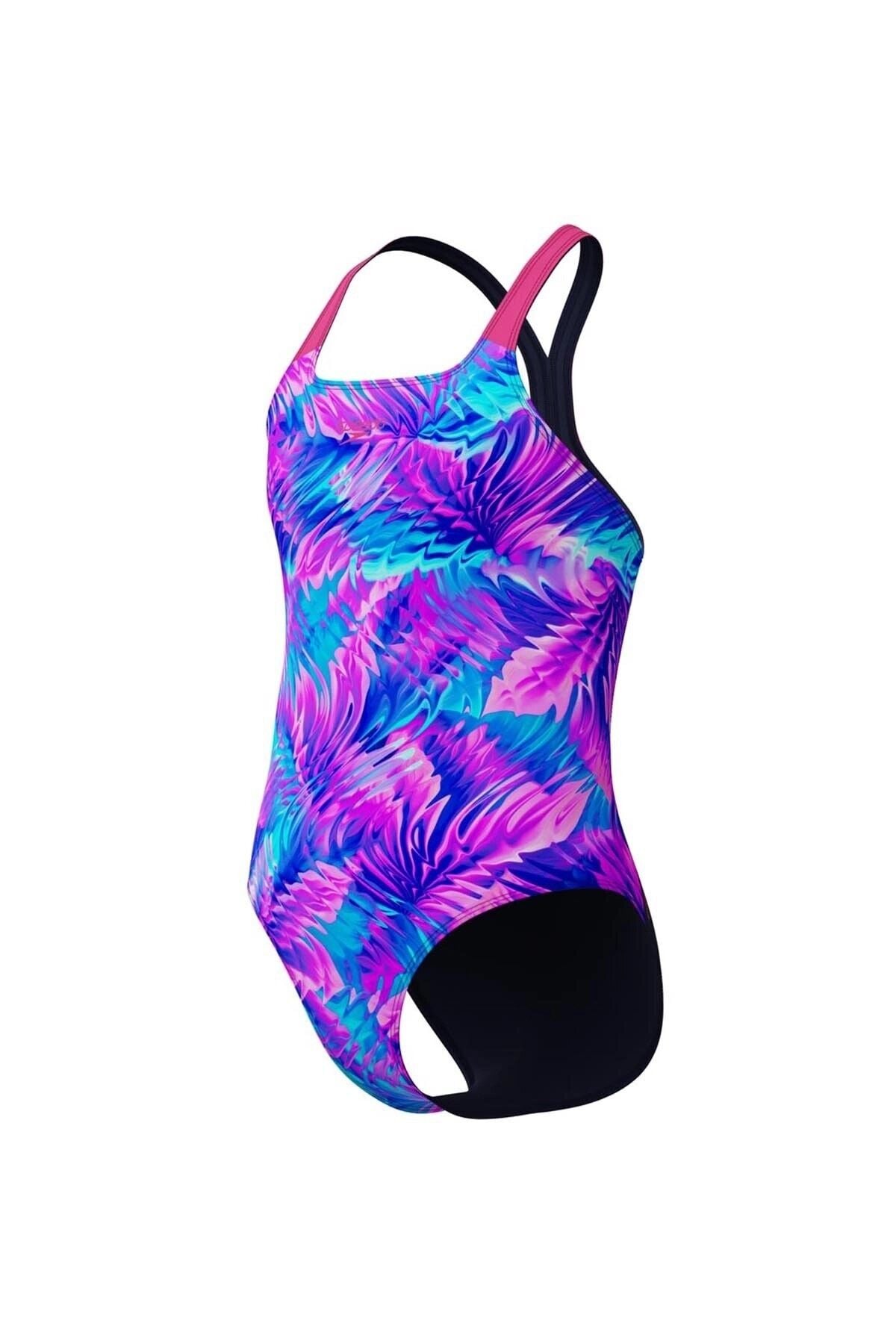 SPEEDO ALLOVER PRINT POWERBACK JF PNK/BLU