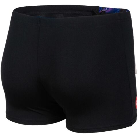 B CRAZY ARENA SWIM SHORT PLACEMENT/BLACK-MULTI