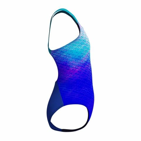 Speedo Girls Digital Placement Powerback Swimsuit - Deep Sapphire/Mayan Blue