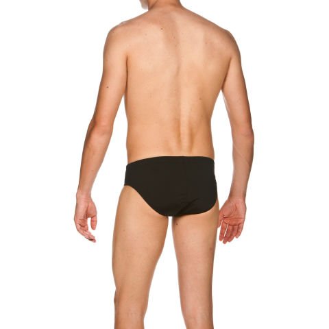 M SOLID BRIEF ERKEK YÜZÜCÜ MAYOSU / BLACK- WHITE F 75 (UK 30)