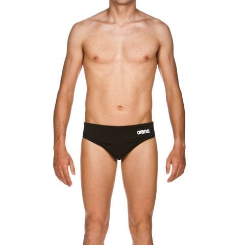 M SOLID BRIEF ERKEK YÜZÜCÜ MAYOSU / BLACK- WHITE F 75 (UK 30)