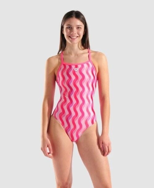 W ARENA RIPPLE PRINT SWIMSUIT LIGHTDROP