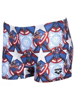 B MARVEL JR SHORT ERKEK ÇOCUK YÜZÜCÜ MAYOSU /CAPTAN AMERICA