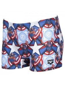 B MARVEL JR SHORT ERKEK ÇOCUK YÜZÜCÜ MAYOSU /CAPTAN AMERICA