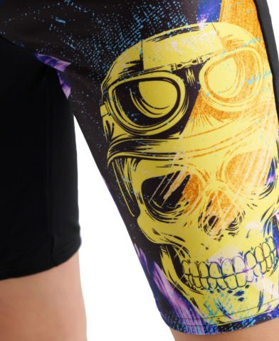B CRAZY ARENA SWIM JAMMER PLACEMENT ERKEK ÇOCUK YÜZÜCÜ MAYOSU/BLACK-MULTI