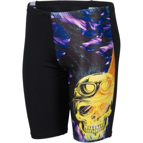B CRAZY ARENA SWIM JAMMER PLACEMENT ERKEK ÇOCUK YÜZÜCÜ MAYOSU/BLACK-MULTI