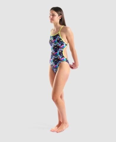 WOMEN'S ARENA MULTI CHAMELEONS SWIMSUIT LACE BACK