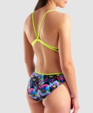 WOMEN'S ARENA MULTI CHAMELEONS SWIMSUIT LACE BACK