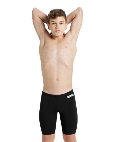 B TEAM SWIM JAMMER SOLID ERKEK ÇOCUK YÜZÜCÜ MAYOSU/BLACK-WHITE