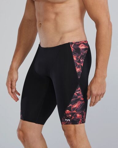 TYR Durafast Elite® Men's Blade Splice Jammer /black red erkek mayosu