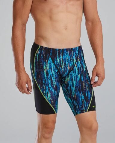 Men's Durafast Elite® Jammer Aurora Blue Rainbow Erkek Mayosu