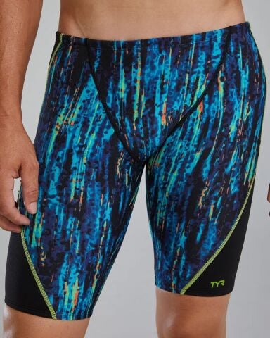 Men's Durafast Elite® Jammer Aurora Blue Rainbow Erkek Mayosu