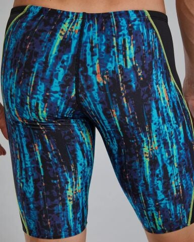 Men's Durafast Elite® Jammer Aurora Blue Rainbow Erkek Mayosu