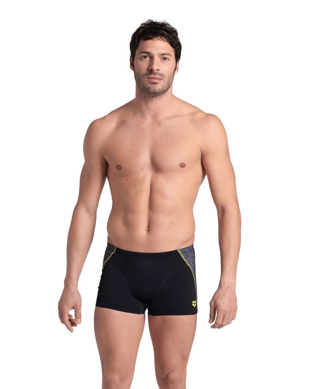 MENS ARENA CAMO KIKKO SWIM SHORTS /BLACK