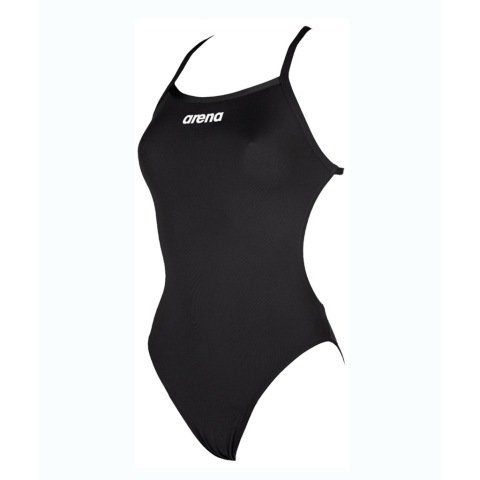 W SOLID LIGHT TECH HIGH L  KADIN YÜZÜCÜ MAYOSU / BLACK-WHITE