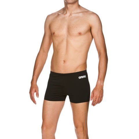 M SOLID SHORT ERKEK YÜZÜCÜ MAYOSU  / BLACK-WHITE