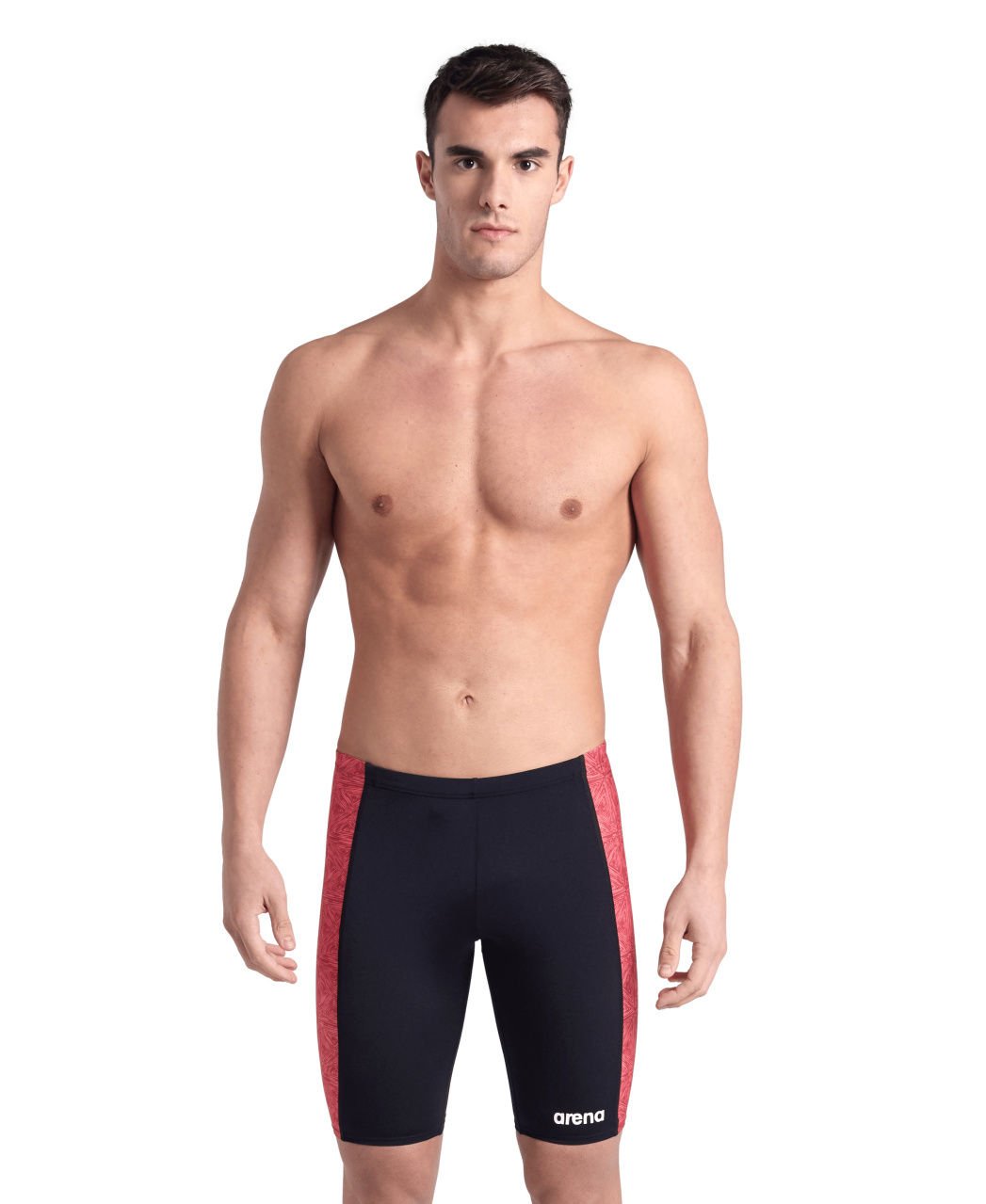 MENS ARENA ABSTRACT TILES SWIM JAMMER/BLACK