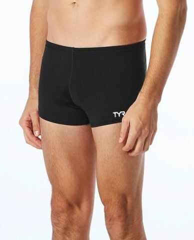 TYR SOLID M SQUARE LEG/BLACK ERKEK ŞORT MAYO