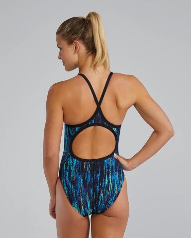 Women's Durafast Elite® Diamondfit Blue Rainbow KKadın Mayosu