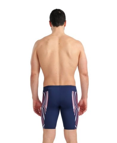 M SWIM JAMMER MARBLED ERKEK YÜZÜCÜ MAYOSU /NAVY-RED-MULTI