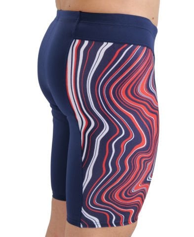 M SWIM JAMMER MARBLED ERKEK YÜZÜCÜ MAYOSU /NAVY-RED-MULTI