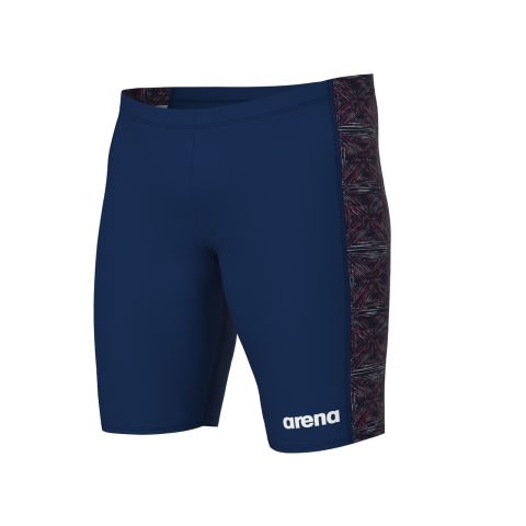 MENS ARENA ABSTRACT TILES SWIM JAMMER/NAVY-TEAM REDWHITEBLUE