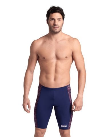MENS ARENA ABSTRACT TILES SWIM JAMMER/NAVY-TEAM REDWHITEBLUE