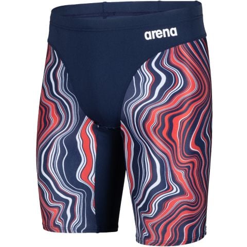 M SWIM JAMMER MARBLED ERKEK YÜZÜCÜ MAYOSU /NAVY-RED-MULTI