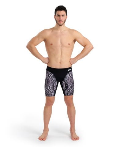 M SWIM JAMMER MARBLED ERKEK YÜZÜCÜ MAYOSU/BLACK-BLACK-MULTI