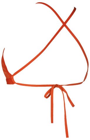 WOMEN'S TEAM SWIM TOP TIE BACK SOLID/RED