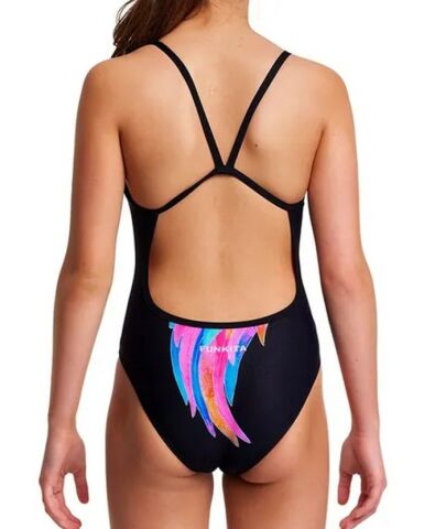FUNKITA SINGLE STRAP ICARUS INK KIZ ÇOCUK YÜZÜCÜ MAYOSU