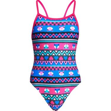 FUNKITA SINGLE STRAP MISS FOXY KIZ ÇOCUK YÜZÜCÜ MAYOSU 12-13