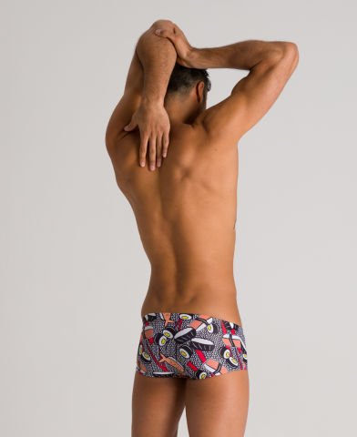 M CRAZY SUSHI LOW WAITS SHORT ERKEK YÜZÜCÜ MAYOSU /  BLACK MULTI