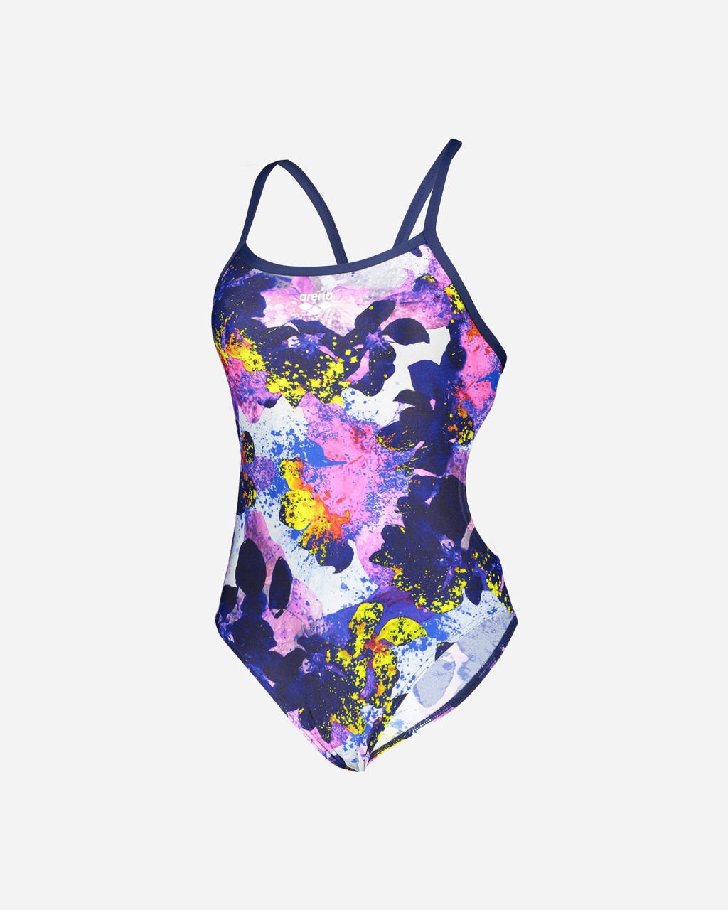 W GLOW FLORAL CHALLENGE BACK L KADIN YÜZÜCÜ MAYOSU / NAVY MULTI ( F32/12-13, F34/14-15 YAŞ KARŞILIĞIDIR.)
