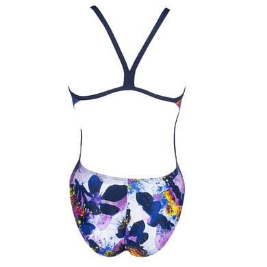 W GLOW FLORAL CHALLENGE BACK L KADIN YÜZÜCÜ MAYOSU / NAVY MULTI ( F32/12-13, F34/14-15 YAŞ KARŞILIĞIDIR.)