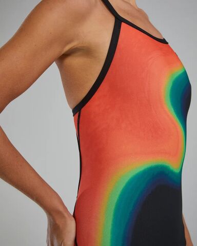 Women's Durafast Elite® Diamondfit Surge Multi Warm Kadın Mayosu