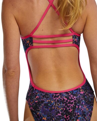 Women's Durafast Elite TrinityFit Stipple Petunia Kadın Mayosu