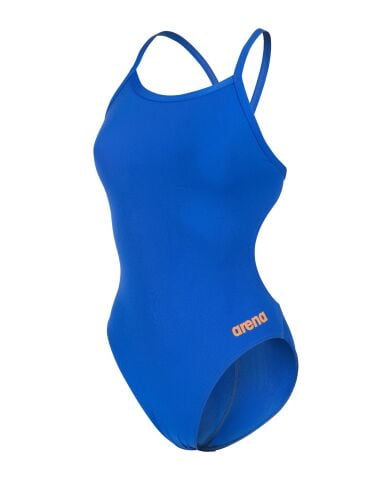 WOMENS TEAM SWIMSUIT CHALLANGE SOLID NEON BLUE kadın mayosu