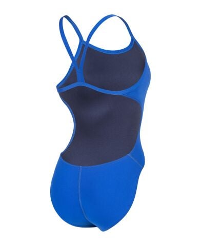 WOMENS TEAM SWIMSUIT CHALLANGE SOLID NEON BLUE kadın mayosu