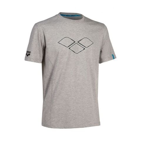 ARENA TSHIRT LOGO COTTON/MEDIUM GREY HEATHER-MULTI