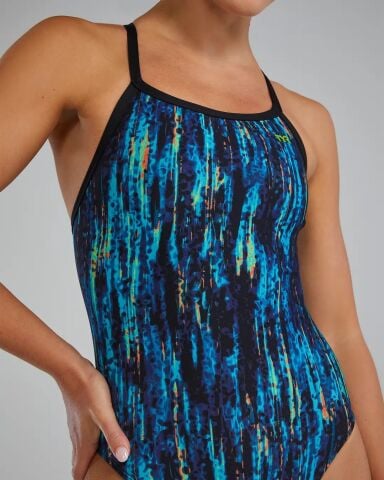 Women's Durafast Elite® Diamondfit Blue Rainbow KKadın Mayosu
