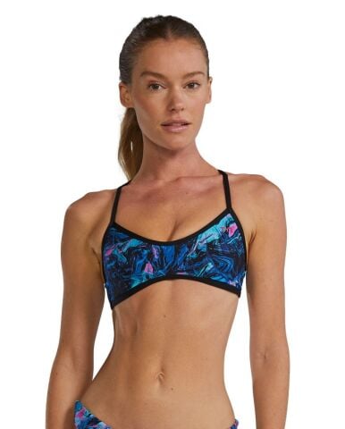 Trinity Top Marmaris Blue Pink Bikini Üstü