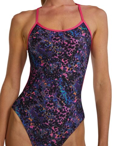 Women's Durafast Elite TrinityFit Stipple Petunia Kadın Mayosu