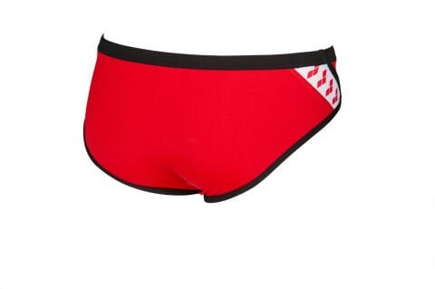 M TEAM STRIPE BRIEF ERKEK YÜZÜCÜ MAYOSU /   RED BLACK
