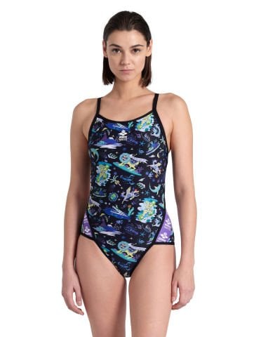WOMEN'S ARENA FUN PLANET SWIMSUIT SUPER FLY BACK KADIN MAYOSU