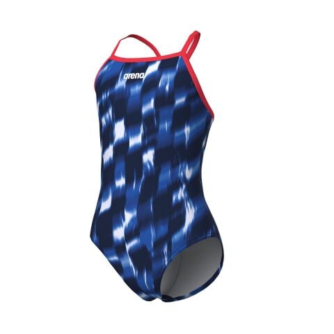 G Arena Wave Swimsuit Lightdrop Back Bright Coral Team Royal