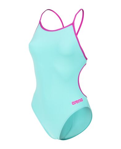 WOMENS SWIMSUIT LACE BACK SOLID WATER KADIN MAYO